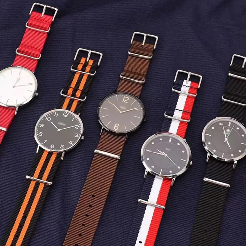 Nato Strap Nylon - 18/20/22/24mm listras cambos tecido forte pulseiras