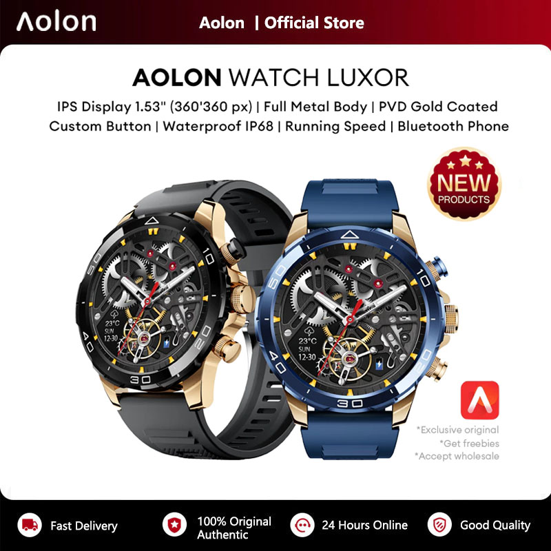 Smartwatch Digital Watches For Men - Relógio Inteligente Aolon Luxor Classic com