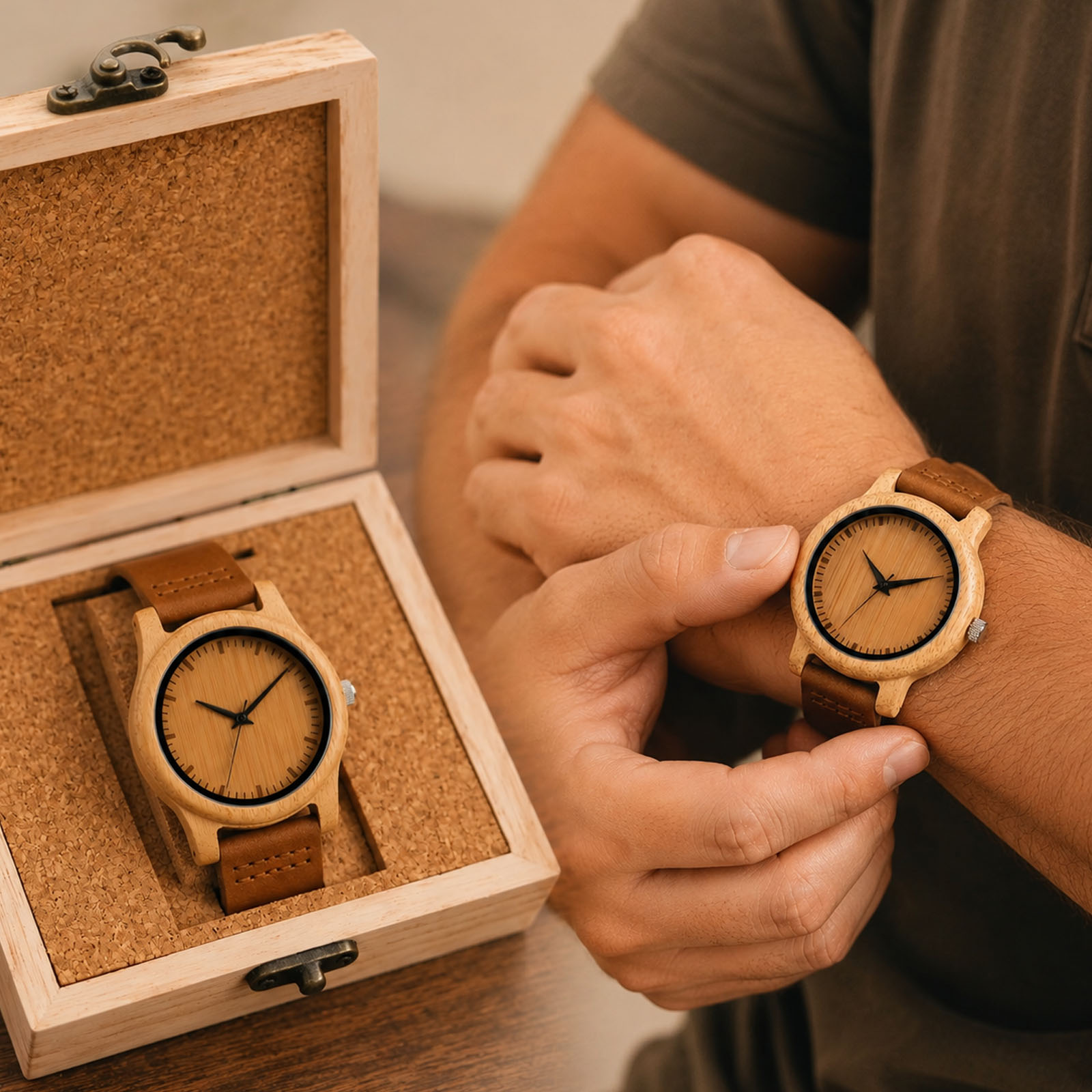 Couple Watches Smartwatch - Relógio de alta qualidade com caixa