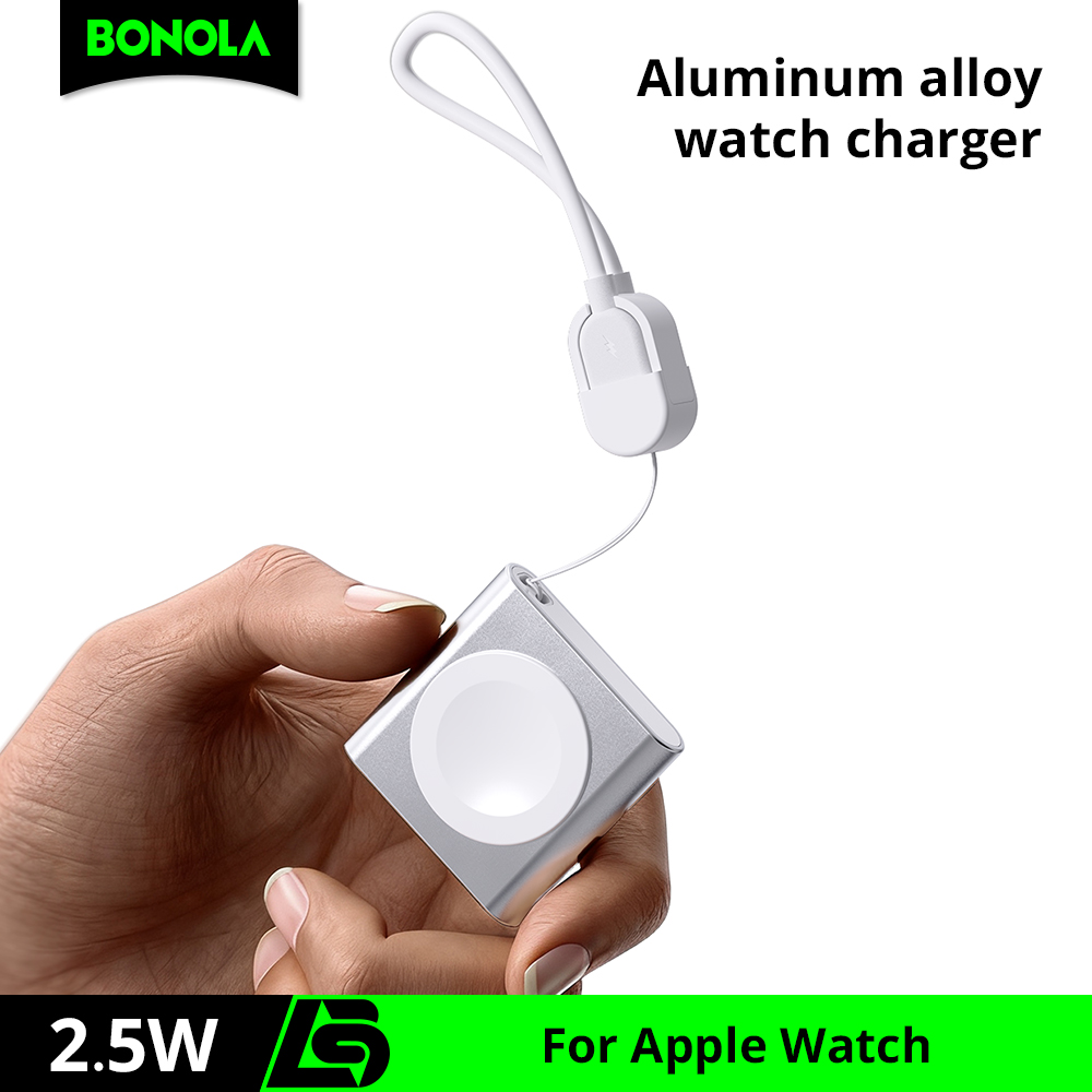 Smartwatch Apple Watch - Bonola Carregador Magnético Portátil USB-C para