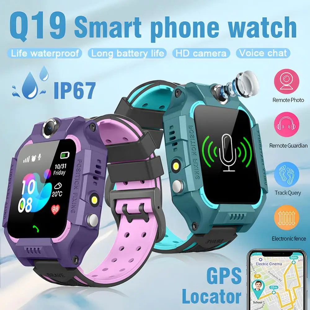Smartwatch Watches Digital - Novas crianças 2g relógio inteligente sos