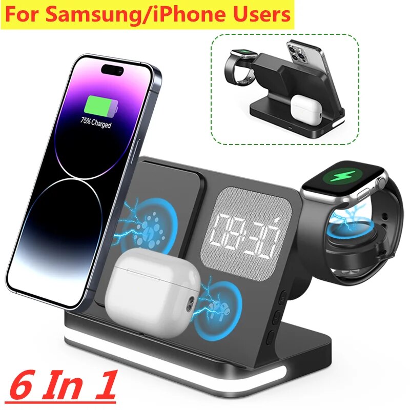 Smartwatch Apple Watch - Suporte do carregador sem fio para