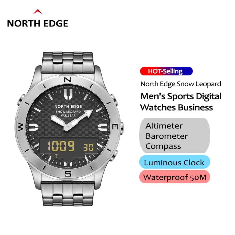 Smartwatch Digital Watches For Men - Relógio Digital Masculino NORTH EDGE para