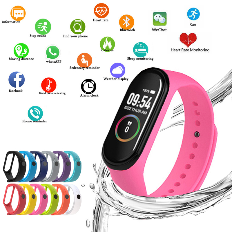 Smartwatch Watches For Women Brands - M4 relógios inteligentes pulseiras esportivas para