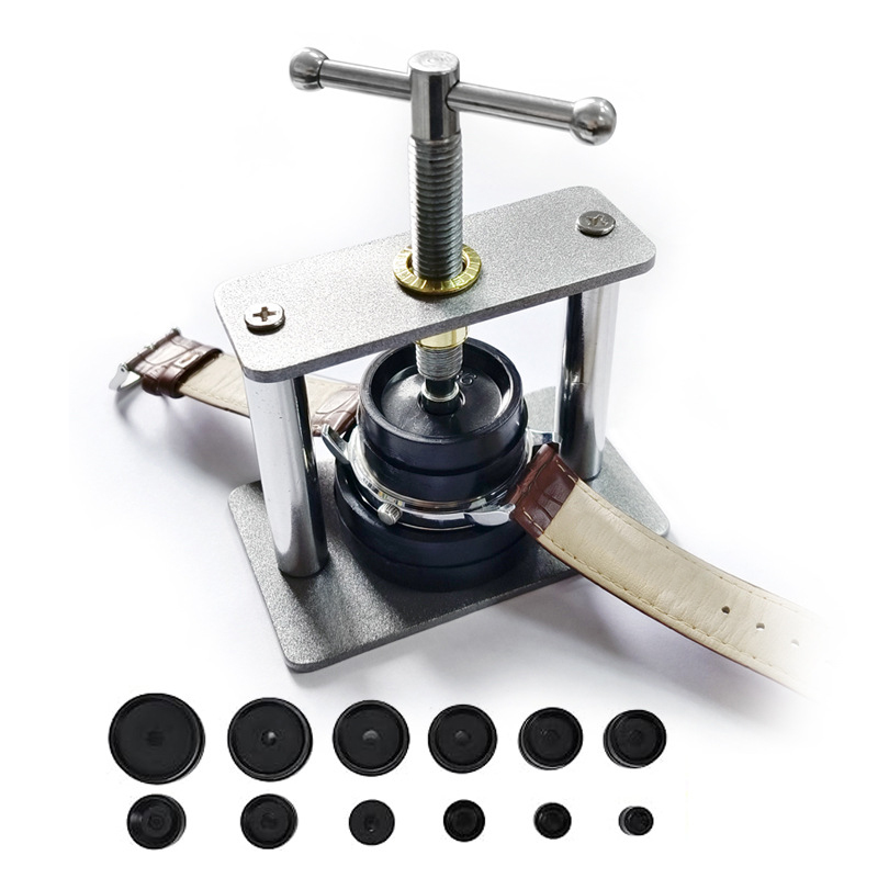 Crystal Press Tool - Conjunto de prensa de relógio profissional,