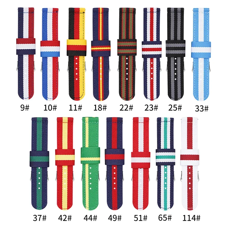 Nato Strap Nylon - Pulseira de nylon tecido de 20mm