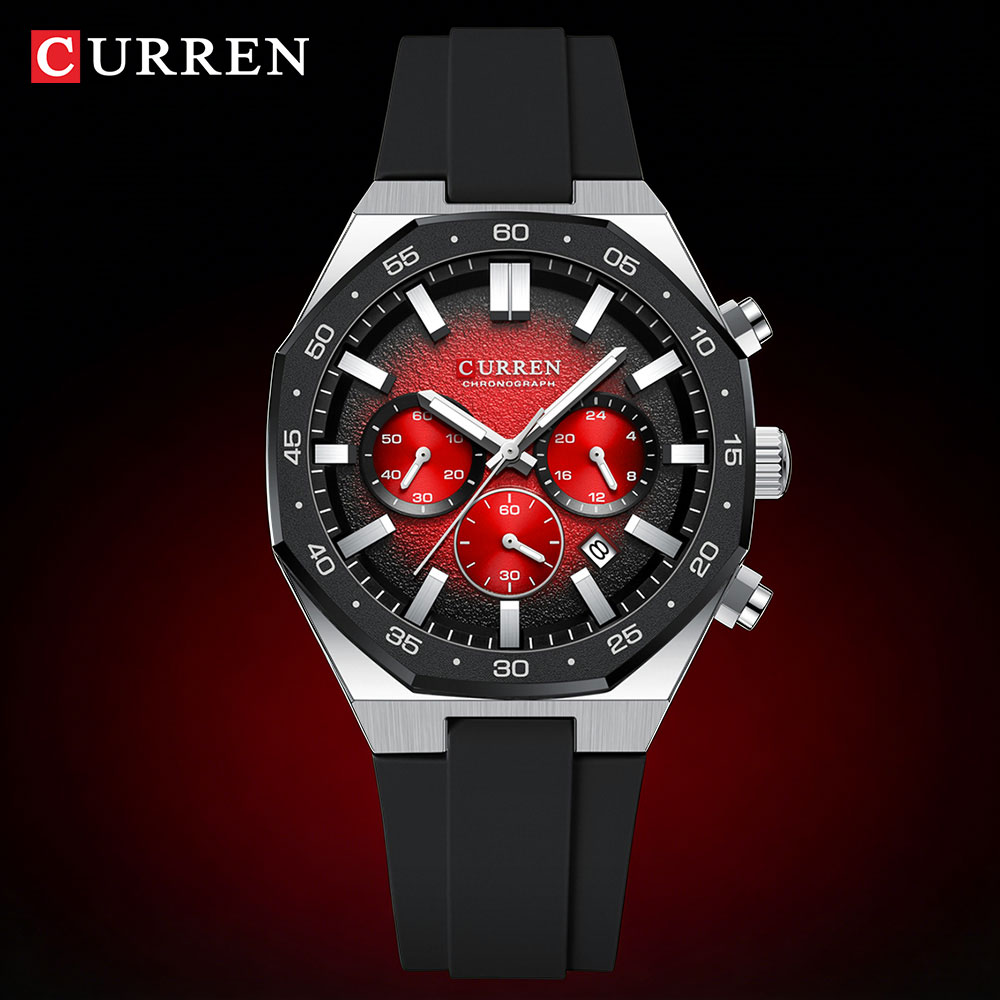 Chronograph Sport Watch - Relógio Esportivo Casual Masculino CURREN com