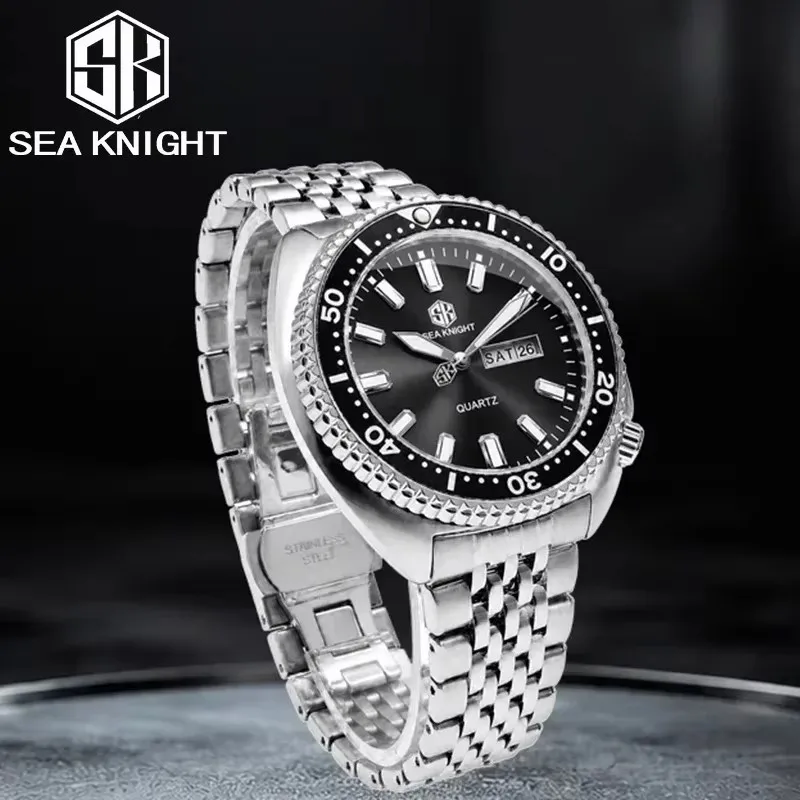 SEA KNIGHT Novo Relógio de Qua - Smartwatch Luxury Watches For Men avaliação e preço