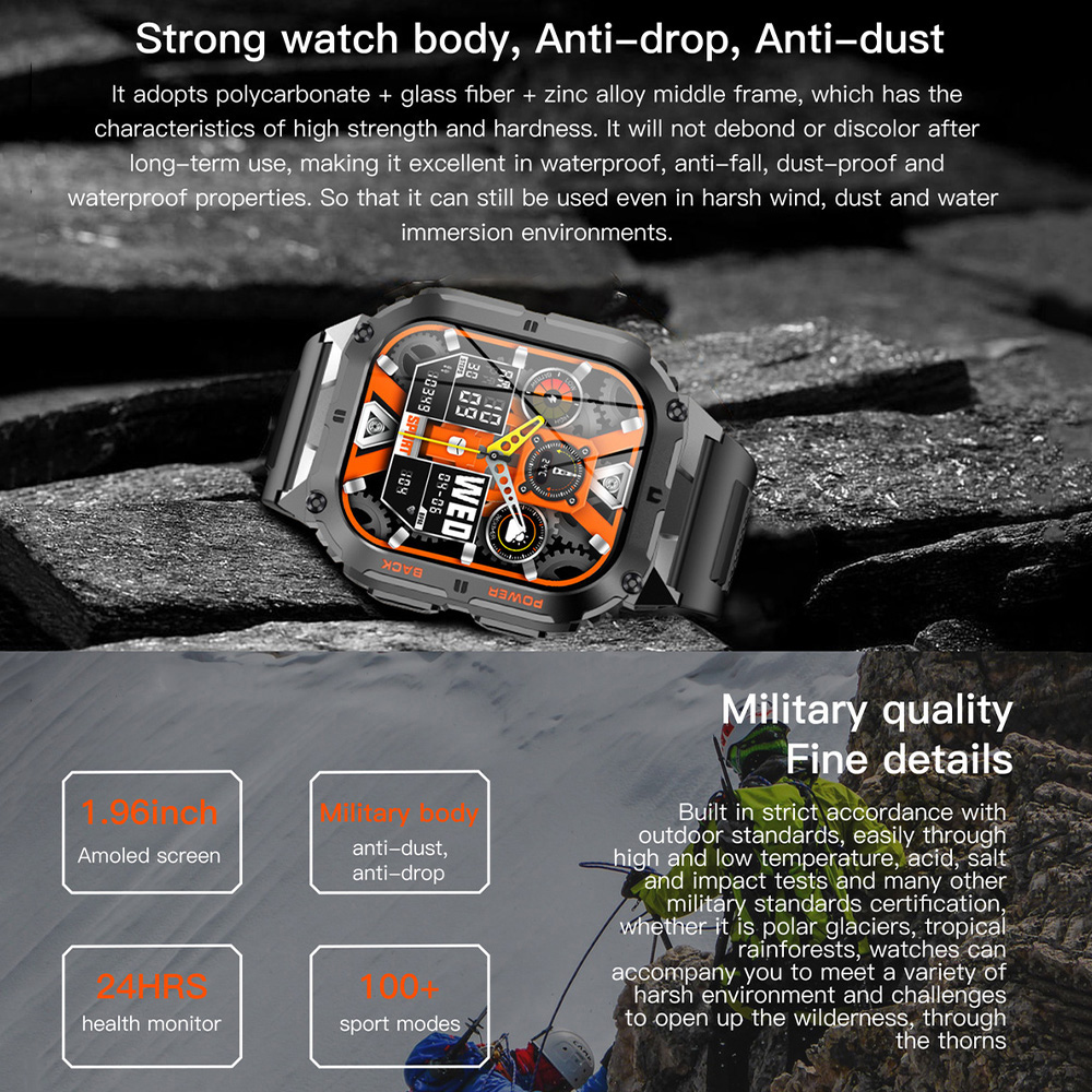 K61 pro relógio inteligente da - Smartwatch Digital Watches For Men avaliação e preço