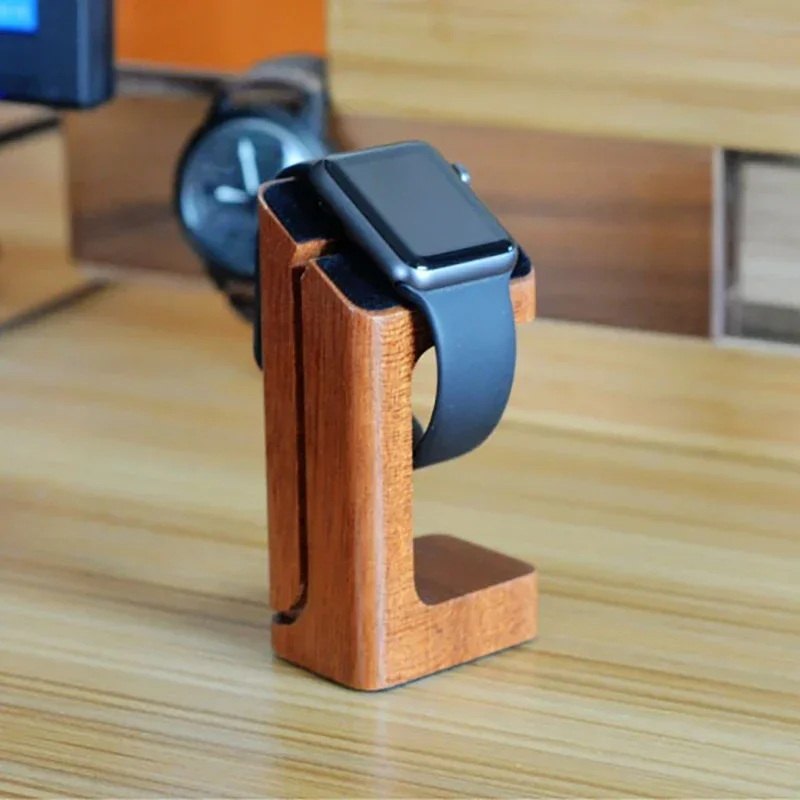 Suporte de madeira para carreg - Smartwatch Apple Watch avaliação e preço