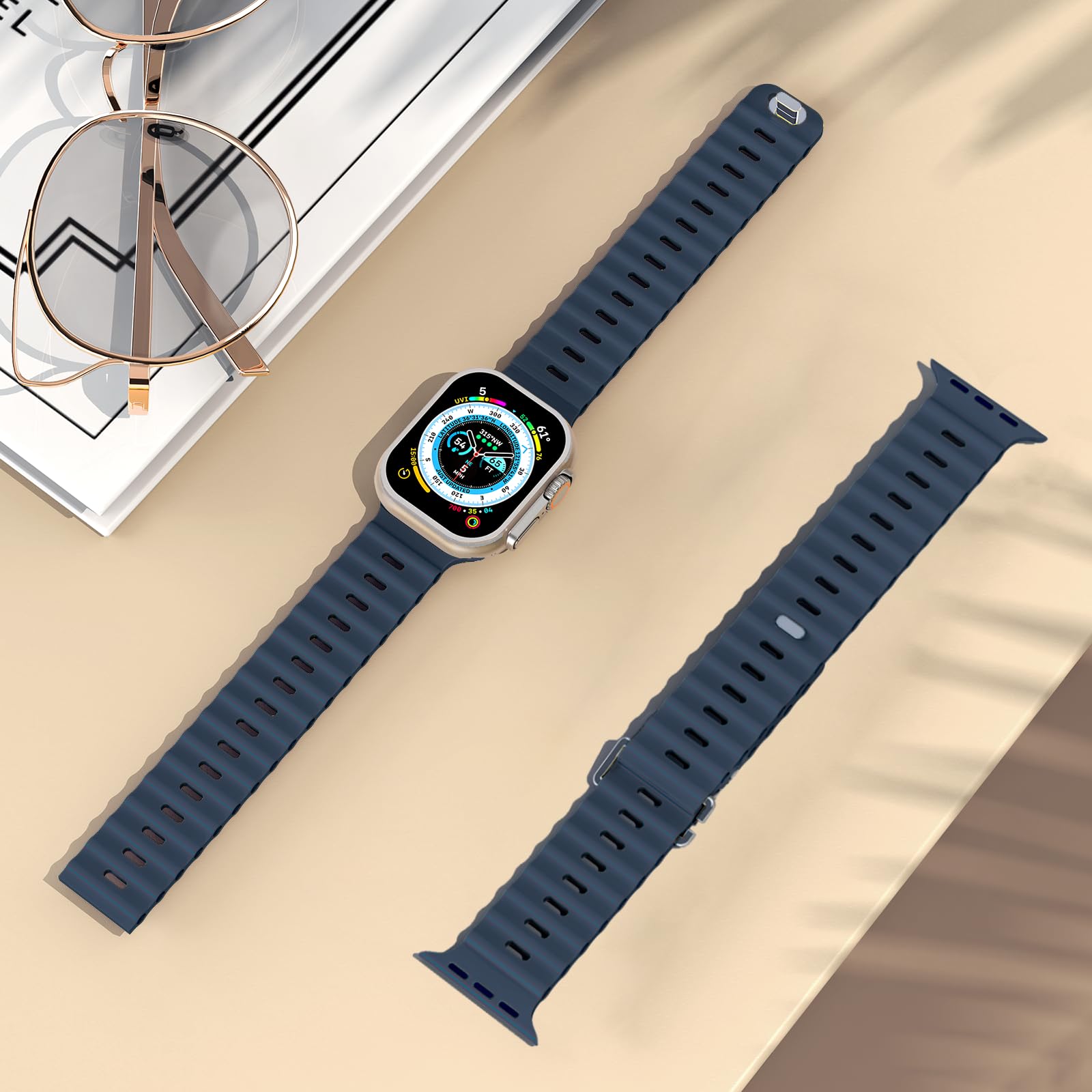 Pulseira Ocean para Apple Watc - Smartwatch Apple Watches For Men avaliação e preço