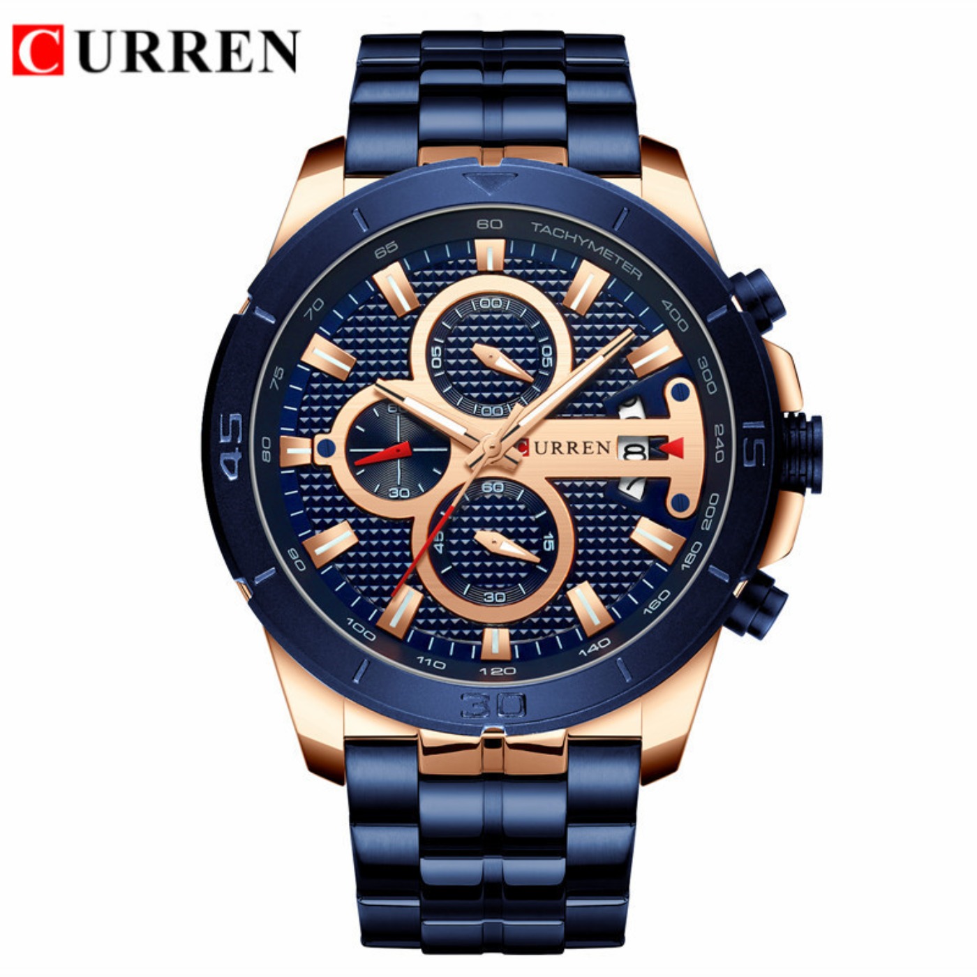 Relógio CURREN Masculino à Pro - Chronograph Sport Watch avaliação e preço