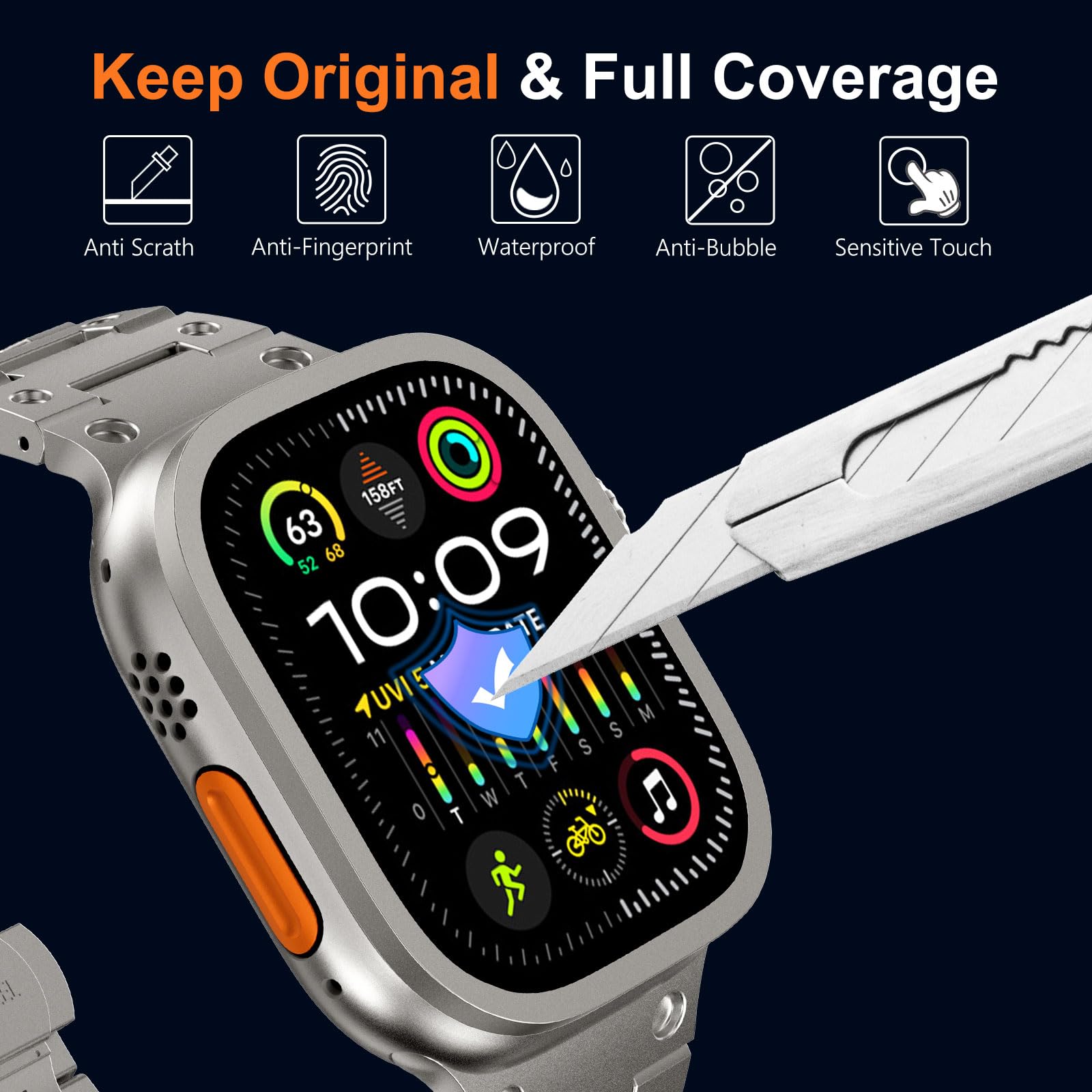 Vidro temperado para apple wat - Smartwatch Apple Watches For Men avaliação e preço