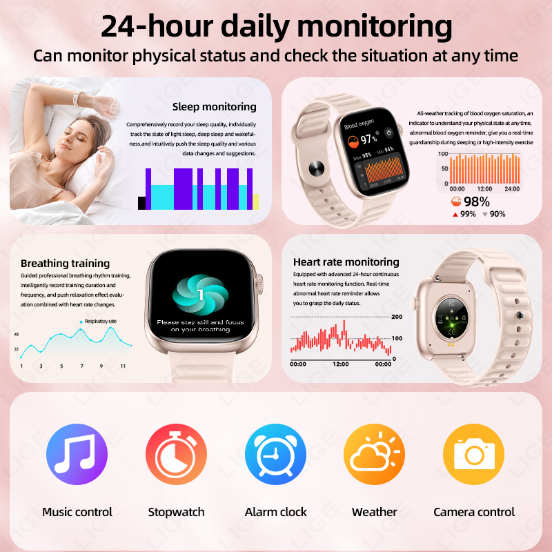 LIGE 2026 NOVO Relógio Intelig - Couple Watches Smartwatch avaliação e preço