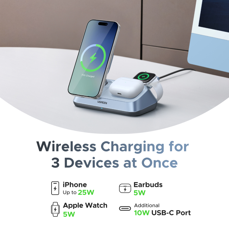 UGREEN Qi2 25W MAX Suporte de  - Smartwatch Apple Watch avaliação e preço