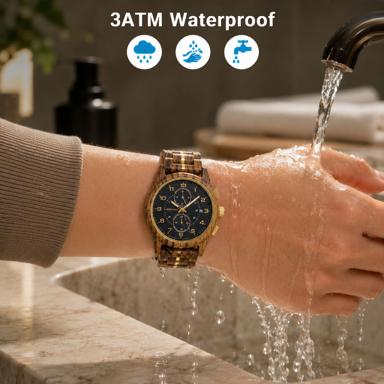 Relógio cronógrafo masculino d - Smartwatch Watches Birthday Gift For Men avaliação e preço