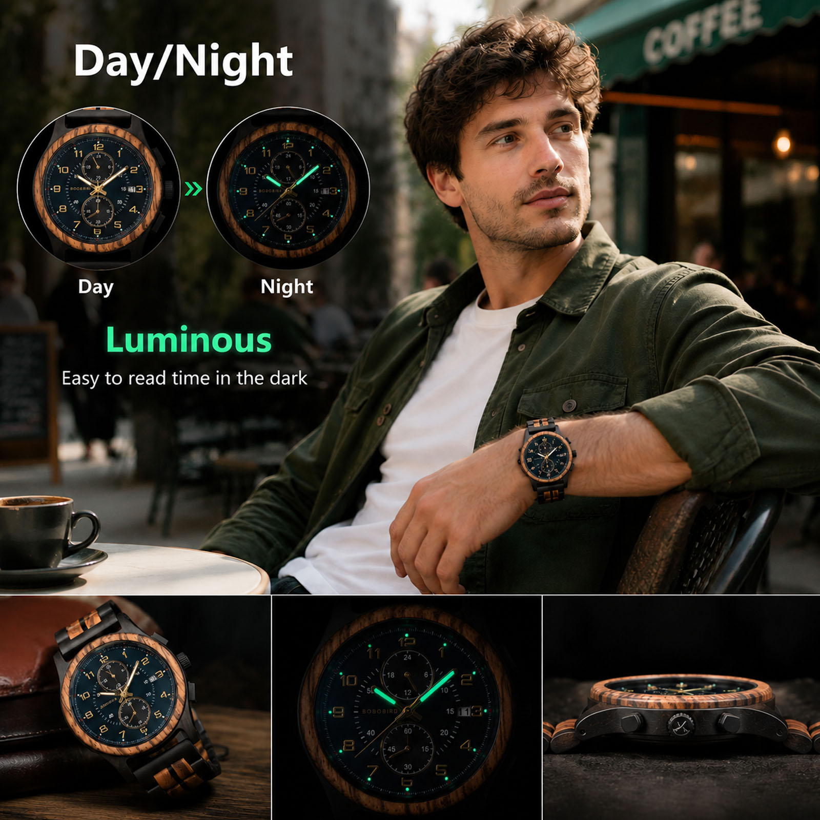 Relógio cronógrafo masculino d - Smartwatch Watches Birthday Gift For Men avaliação e preço