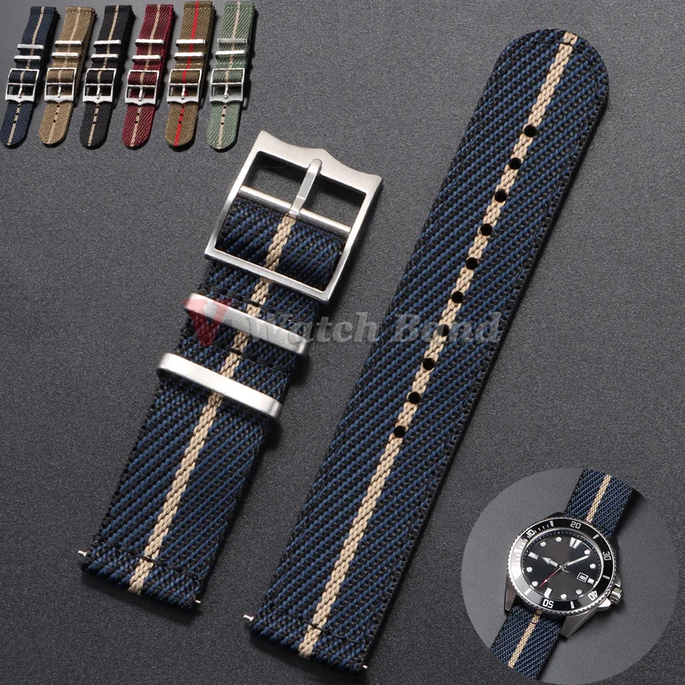 20 22mm pulseira de náilon par - Nato Strap Nylon avaliação e preço