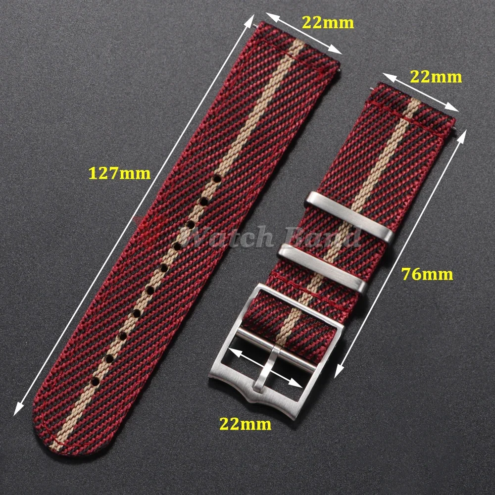 20 22mm pulseira de náilon par - Nato Strap Nylon avaliação e preço