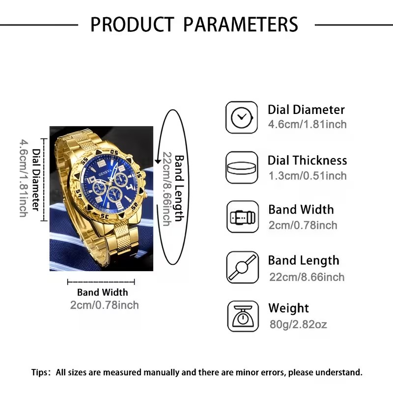 2 Relógios de Quartzo Redondos - Smartwatch Watches Birthday Gift For Men avaliação e preço