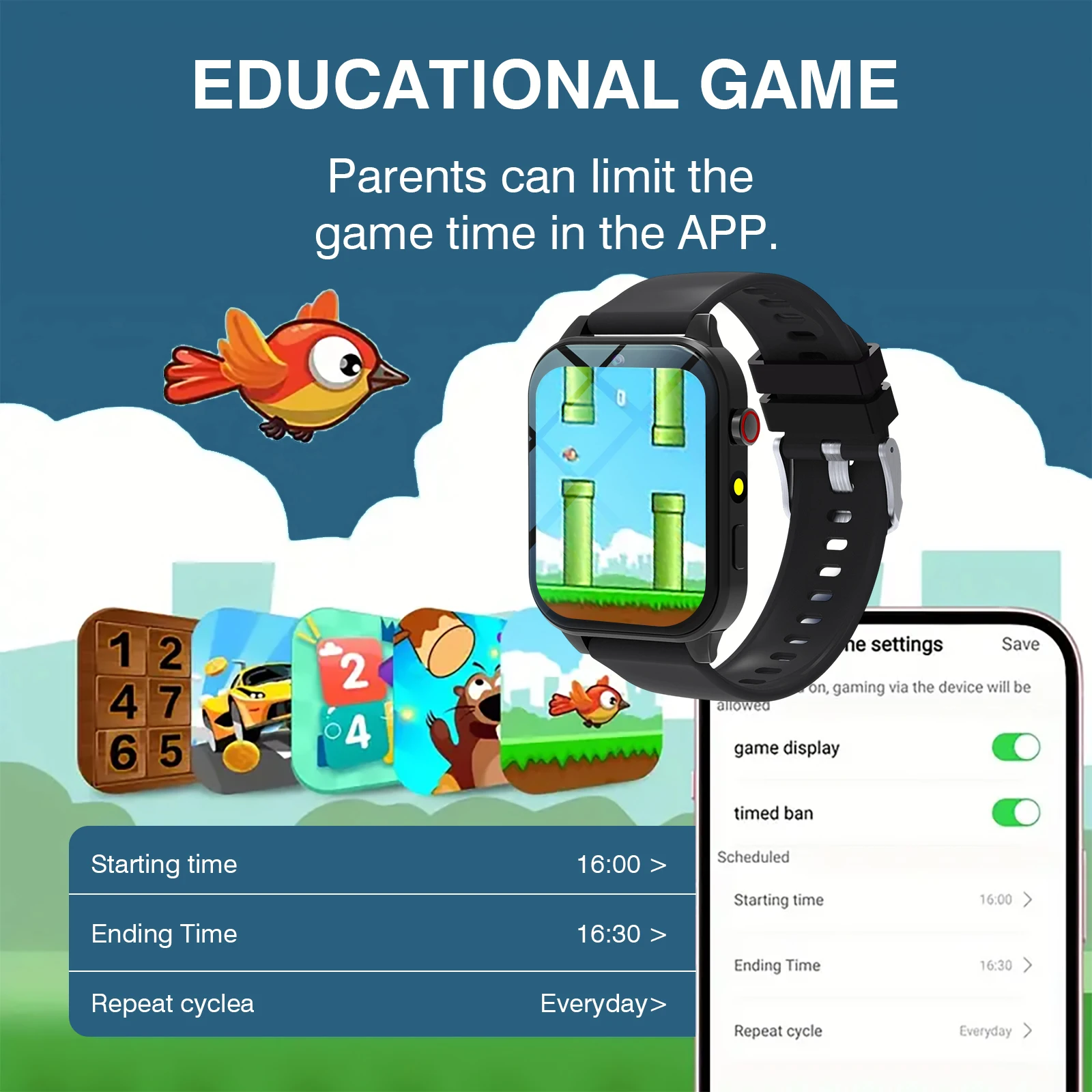 Relógio inteligente infantil c - Smartwatch Watches Digital avaliação e preço
