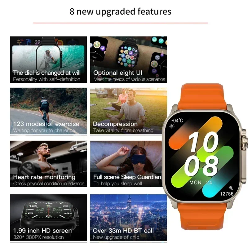 Novo Relógio Série 9 PK HK8 PR - Smartwatch Watches For Girls avaliação e preço