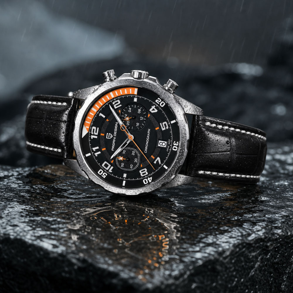 Relógio Clássico de Couro Masc - Chronograph Sport Watch avaliação e preço