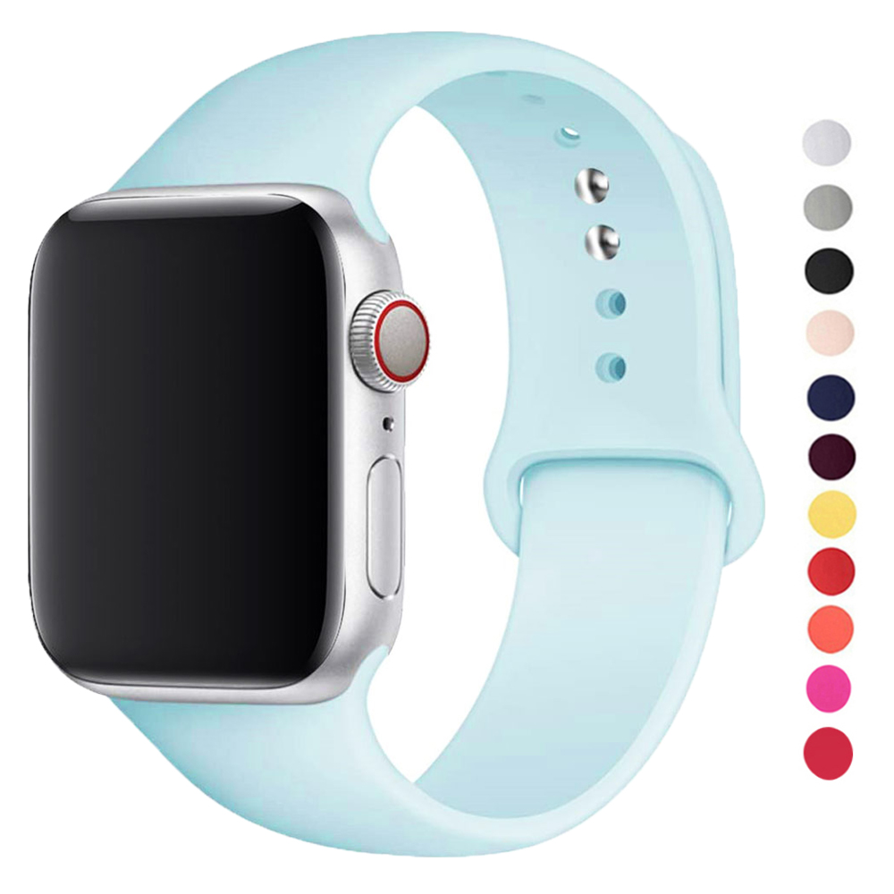 Pulseira de silicone para appl - Smartwatch Apple Watches For Men avaliação e preço