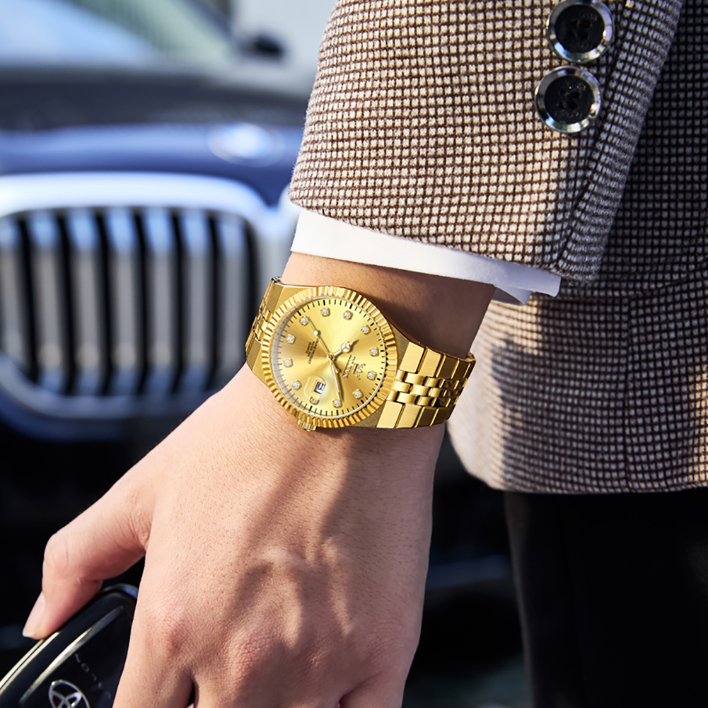 Olevs nova moda relógio mascul - Smartwatch Branded Watches For Men avaliação e preço