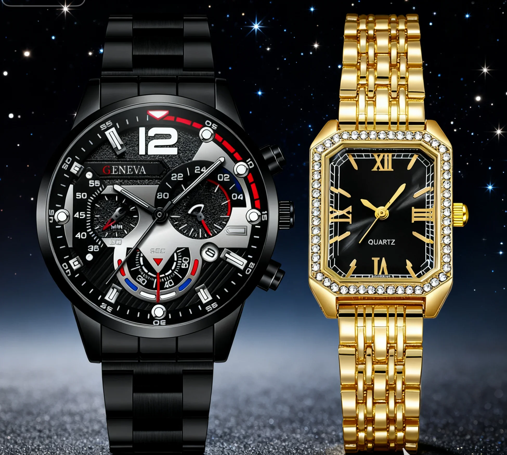 Novo relógio de quartzo bonito - Couple Watches Smartwatch avaliação e preço