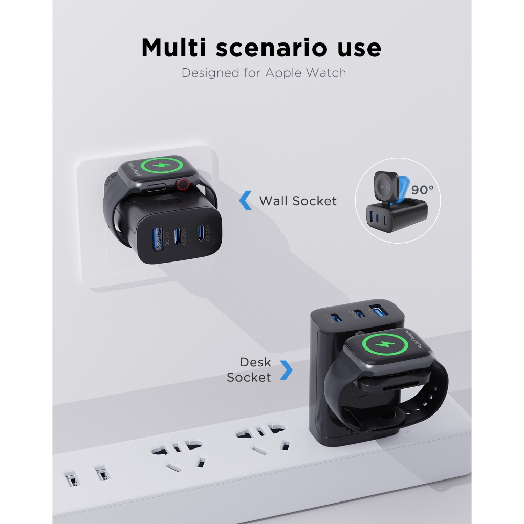 Oatsbasf 4 em 1 qc3.0 relógio  - Smartwatch Apple Watch avaliação e preço