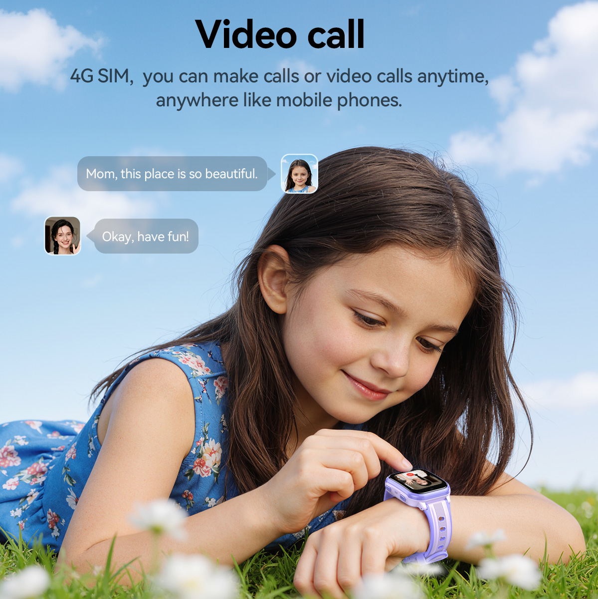 Relógio inteligente infantil H - Smartwatch Watches For Girls avaliação e preço